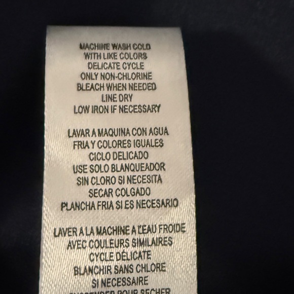 Calvin Klein Midnight Blue Blouse with Zipper Detail - Picture 5 of 5